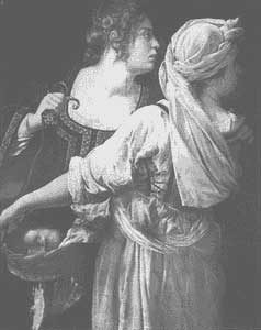 Particolare della Giuditta di Artemisia Gentileschi, pittrice cui il Fontanella dedicò vari componimenti