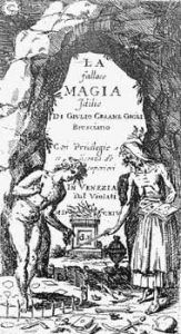 Frontespizio de La fallace magia di Giulio Cesare Gigli (1614)